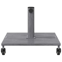 vidaXL Parasol Base 26.75 kg Dark Grey Wood Look Square Adjustable 4