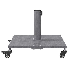 vidaXL Parasol Base 26.75 kg Dark Grey Wood Look Square Adjustable 5