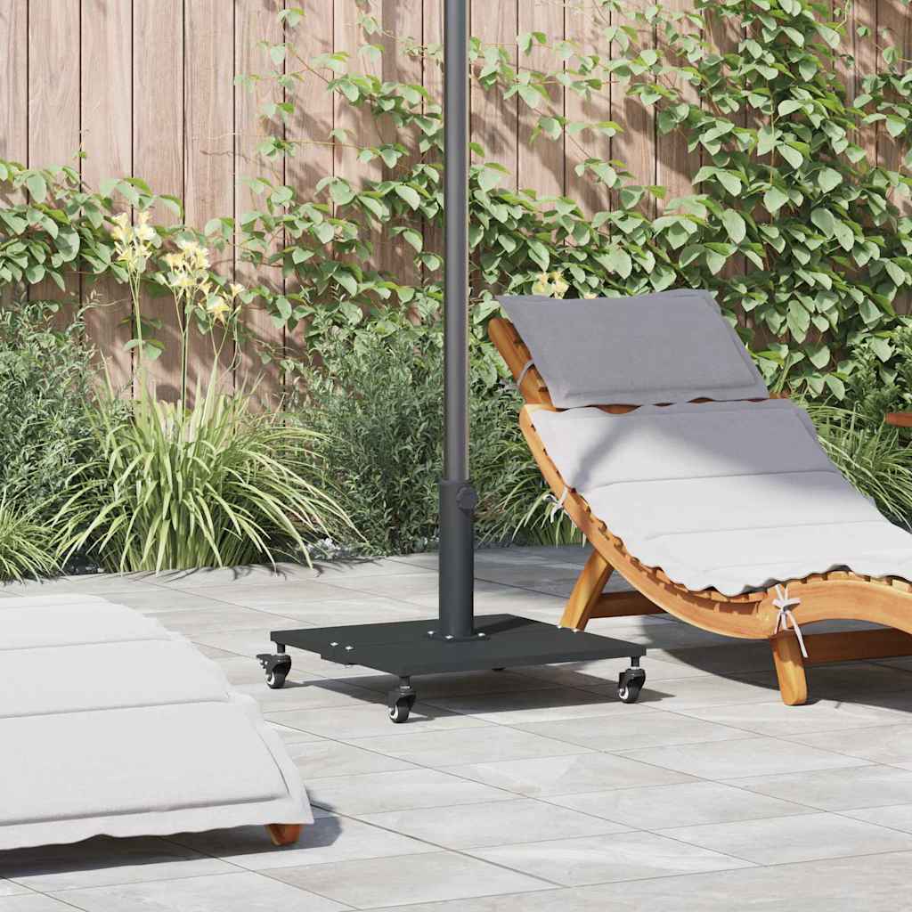 vidaXL Parasol Base 26.8 kg Black Square Adjustable 1