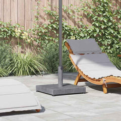 Parasol Base 45 x 45 x 31.5 cm Dark grey wood look without wheels