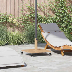 vidaXL Parasol Base 26.75 kg Light Wood Square Adjustable 1