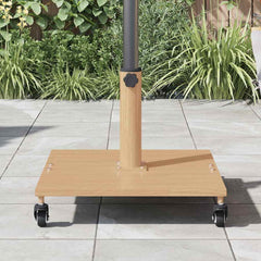vidaXL Parasol Base 26.75 kg Light Wood Square Adjustable 4