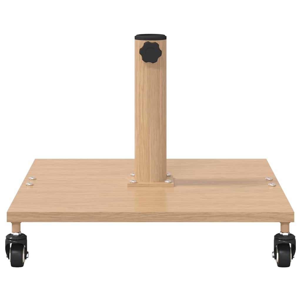 vidaXL Parasol Base 26.75 kg Light Wood Square Adjustable 5