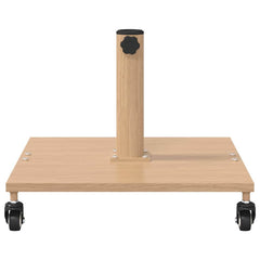 vidaXL Parasol Base 26.75 kg Light Wood Square Adjustable 5