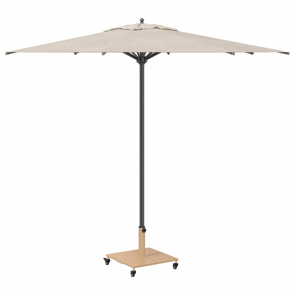 vidaXL Parasol Base 26.75 kg Light Wood Square Adjustable 3