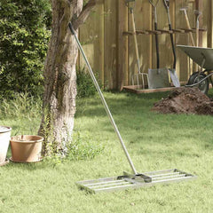 vidaXL Garden Leveling Rake Silver 75 x 25 x 6 cm Stainless Steel 1