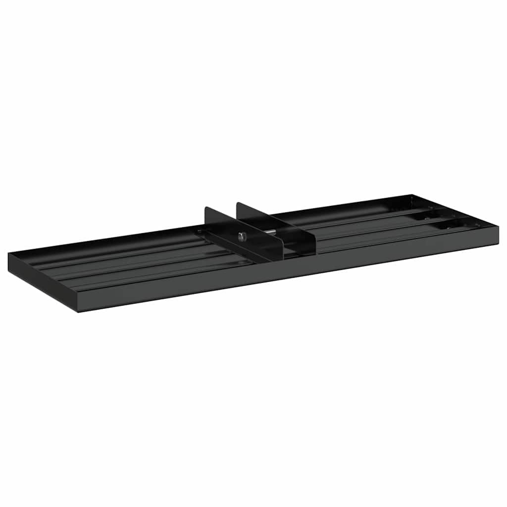 vidaXL Garden Leveling Rake Black 75 x 25 x 6 cm Powder-Coated Steel 6