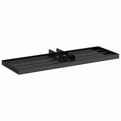 vidaXL Garden Leveling Rake Black 75 x 25 x 6 cm Powder-Coated Steel 6