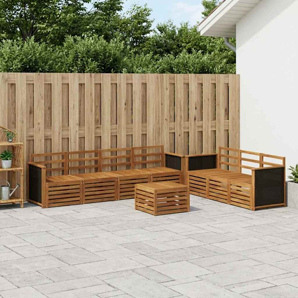vidaXL Sofa Sets 8 pcs Solid Acacia Wood 1