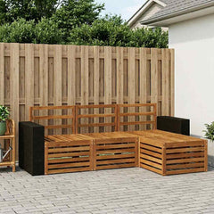 vidaXL Outdoor Sofa Set 4 pcs Natural