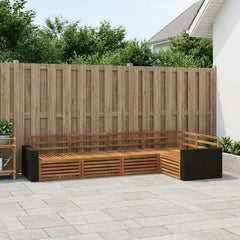 vidaXL Outdoor Sofa Set 5 pcs Natural 331 x 172.5 x 73 cm 1