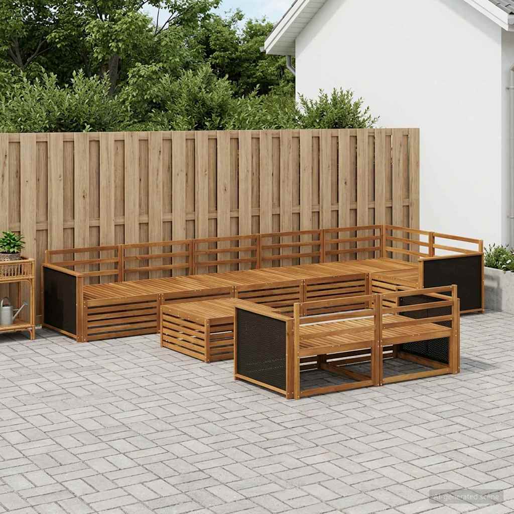 vidaXL Outdoor Sofa Set 9 pcs 1
