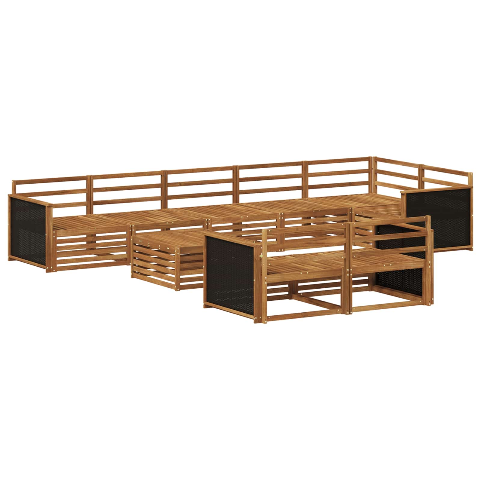 vidaXL Outdoor Sofa Set 9 pcs 2