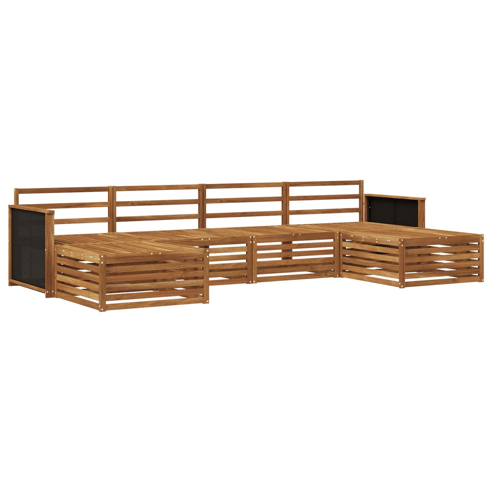 vidaXL Sofa Sets 6 pcs Solid Acacia Wood 2