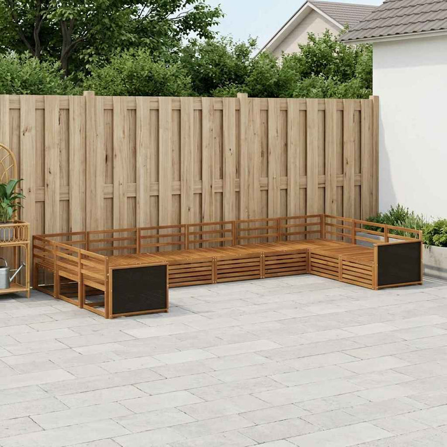vidaXL Sofa Sets 10 pcs Solid Acacia Wood 1