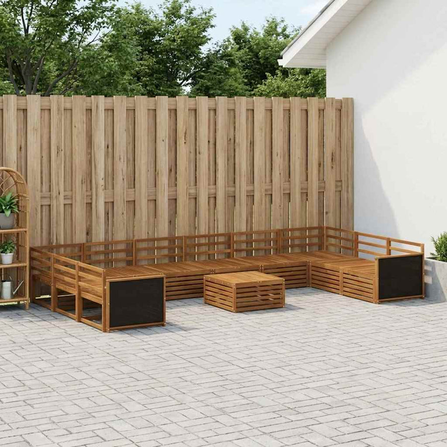 vidaXL Sofa Sets 11 pcs Solid Acacia Wood 1
