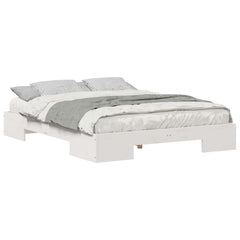 Bed Frame Length 200 cm White 140 cm