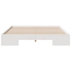 Bed Frame Length 200 cm White 140 cm