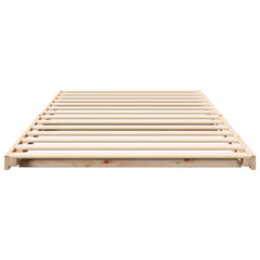vidaXL Bed Frame Brown 80 x 220 cm Solid Pine Wood 5