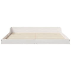 Bed Frame Solid Pine Wood White Length