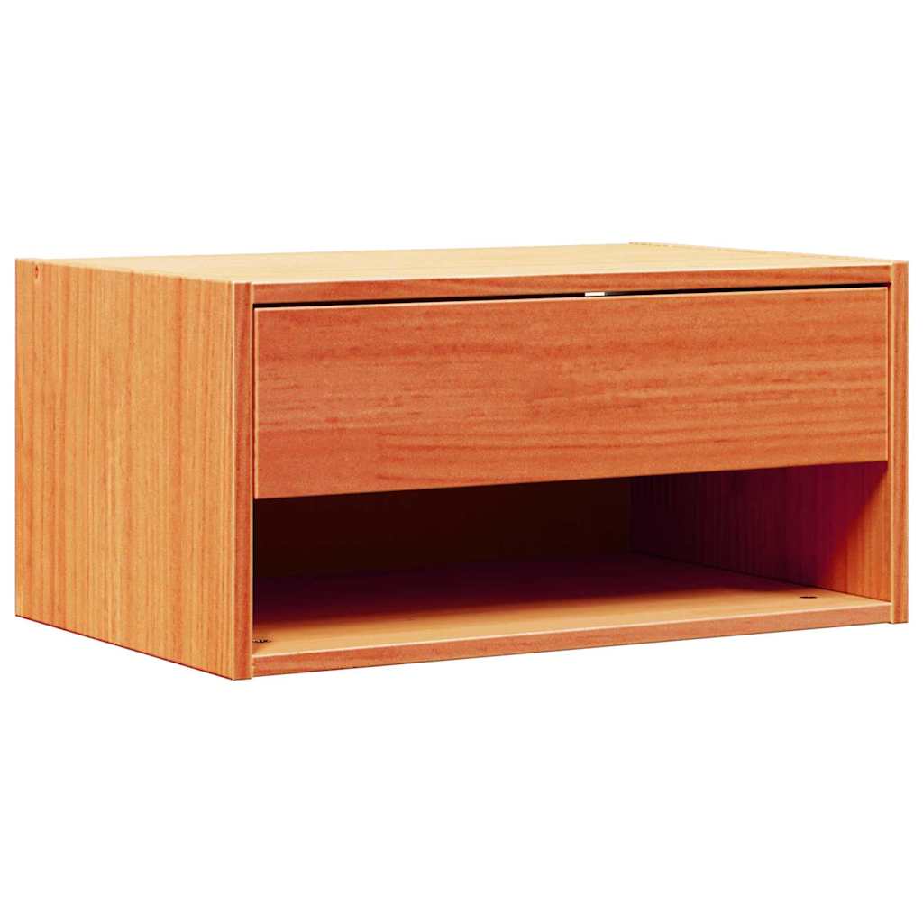 vidaXL Bedside Table Wax Brown 50 x 32.5 x 24 cm Solid pine wood 2