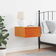 vidaXL Bedside Table Wax Brown 37 x 35 x 18.5 cm Solid pine wood 4