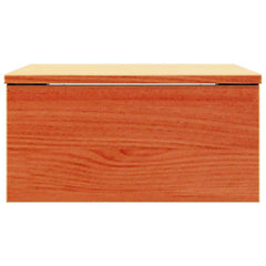 vidaXL Bedside Table Wax Brown 37 x 35 x 18.5 cm Solid pine wood 6