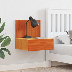 vidaXL Bedside Table Wax Brown 42 x 32.5 x 40 cm Solid pine wood 1