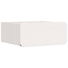 vidaXL Bedside Table White 39 x 34 x 16.5 cm Solid pine wood 2