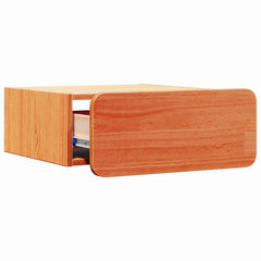 vidaXL Bedside Table Wax Brown 39 x 34 x 16.5 cm Solid pine wood 5