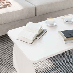 Coffee Table 80 x 50 x 31 cm Solid pine wood White