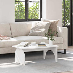vidaXL Coffee Table White 80 x 50 x 31 cm Solid pine wood 1