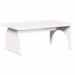 vidaXL Coffee Table White 80 x 50 x 31 cm Solid pine wood 2