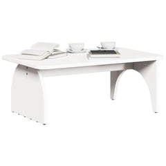vidaXL Coffee Table White 80 x 50 x 31 cm Solid pine wood 3