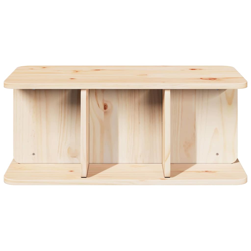 Coffee Table 80 x 39.5 x 33.5 cm Solid pine wood Natural