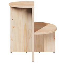 Coffee Table Natural Solid Pine Wood, image 5
