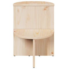 Coffee Table Natural Solid Pine Wood, image 6