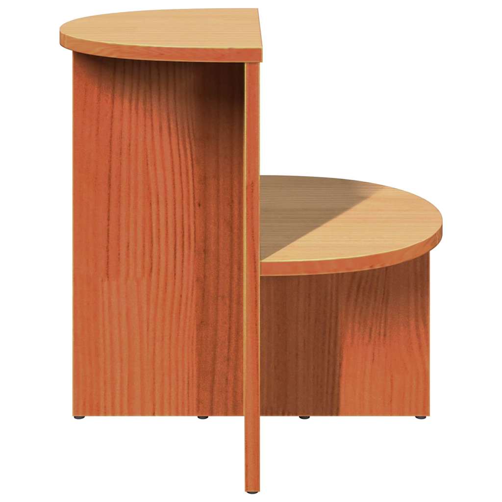 vidaXL Coffee Table Wax Brown 50 x 40 x 50 cm Solid pine wood 5