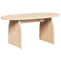 Coffee Table 80 x 40 x 35 cm Solid Pine Wood Natural