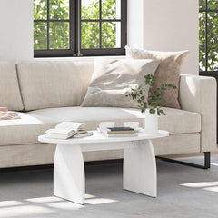Coffee Table 80 x 40 x 35 cm Solid Pine Wood White