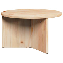 vidaXL Coffee Table 2 pcs Natural 49 x 49 x 28 cm Solid Pine wood 6