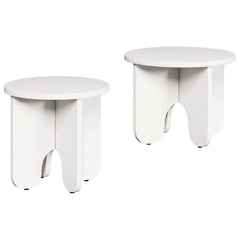 vidaXL Coffee Table 2 pcs White 39.5 x 39.5 x 30 cm Solid Pine wood 2