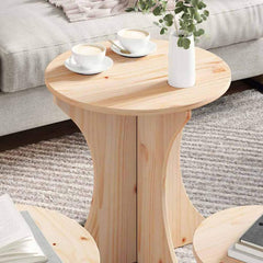 Coffee Table 3 pcs 46 x 46 x 47 cm Natural
