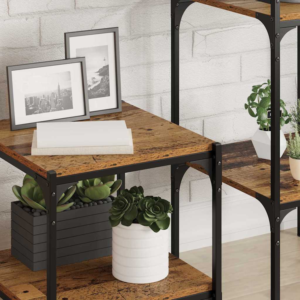 vidaXL Bookshelf Board 3-Tier 4 pcs 40 x 40 x 1.5 cm Engineered Wood 4