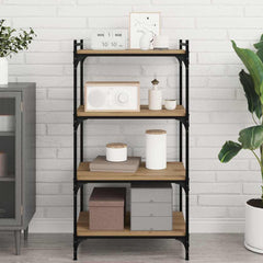 vidaXL Bookshelf Board 3-Tier 4 pcs 60 x 40 x 1.5 cm Engineered Wood 1