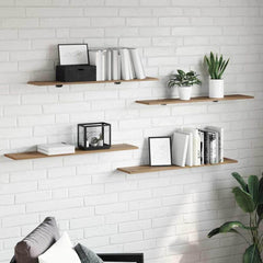 Bookshelf Boards 100x20x1.5 cm Engineered Wood 4 pcs Artisan oak