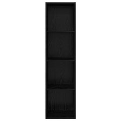 vidaXL TV Cabinet Set 37 x 37 x 142.5 cm Black Oak Engineered Wood 6