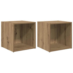 vidaXL TV Cabinet Set 2 pcs Artisan Oak Engineered Wood 2