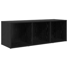 vidaXL TV Cabinet Set 72 x 35 x 37 cm Black Engineered Wood 2