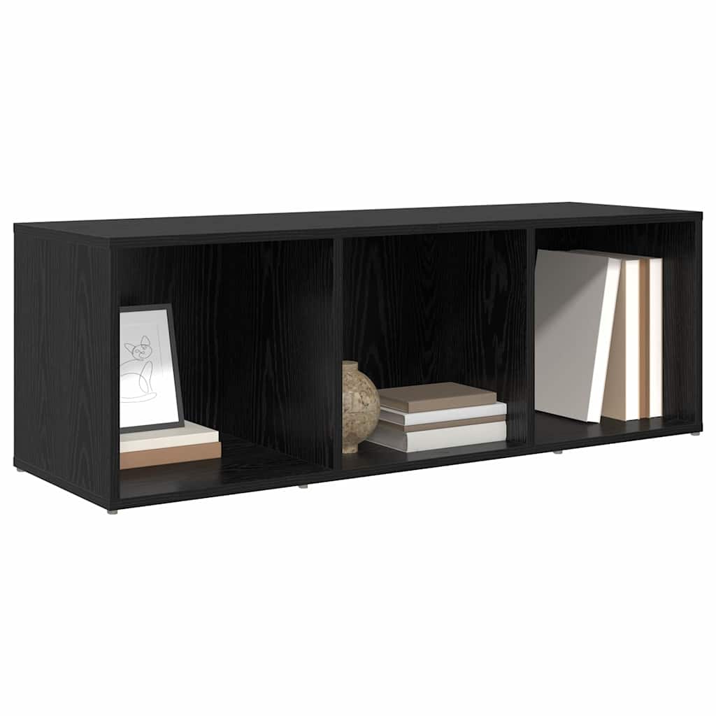 vidaXL TV Cabinet Set 72 x 35 x 37 cm Black Engineered Wood 3